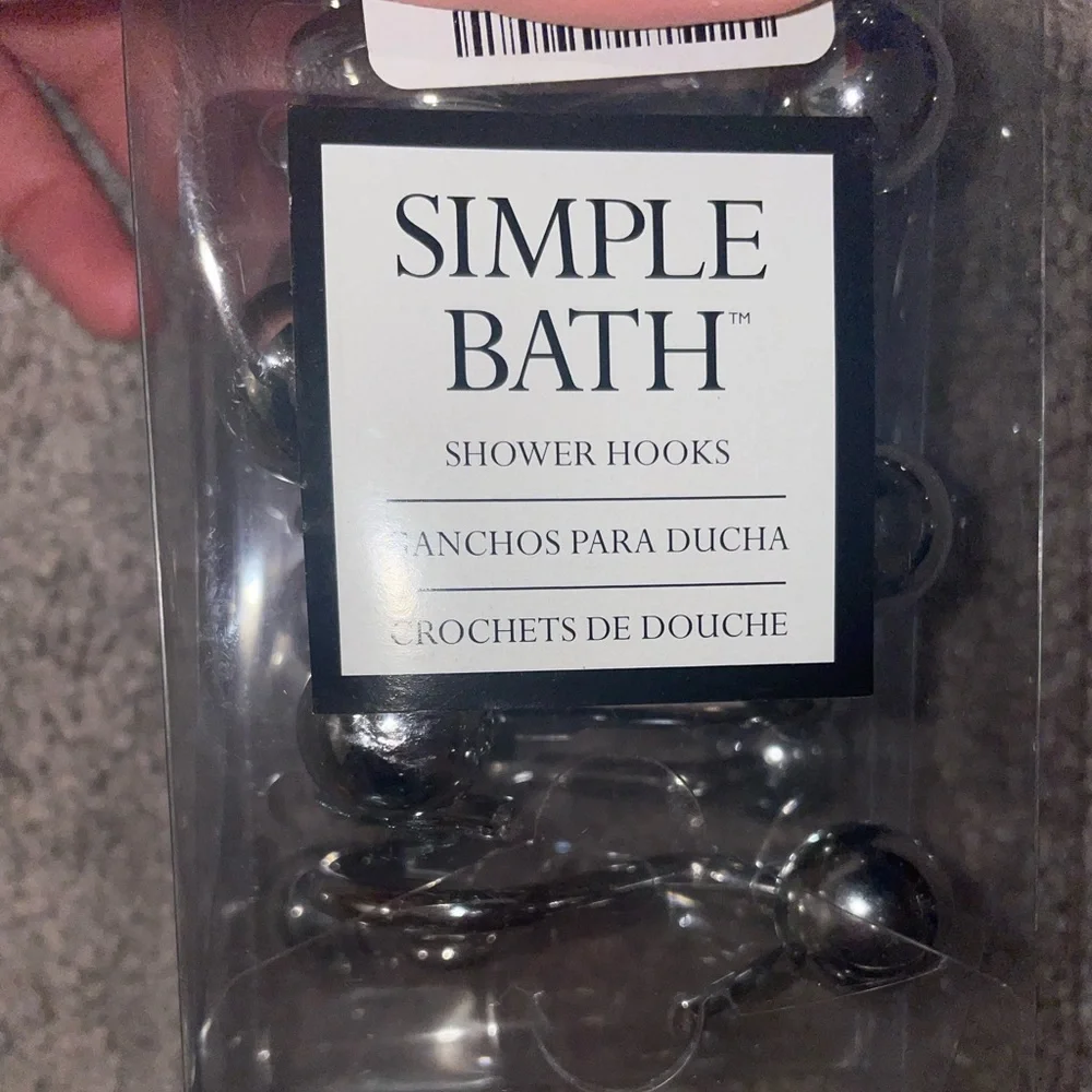 NWT homegood simple bath shower 🚿 hooks 🪝